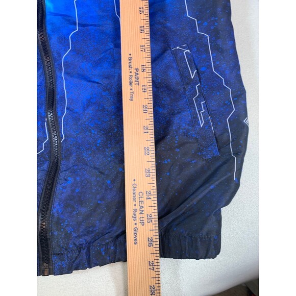 Superman Jacket Windbreaker Zip Up Hoodie Print Tango Hotel Men’s large DC Comic - Picture 7 of 10